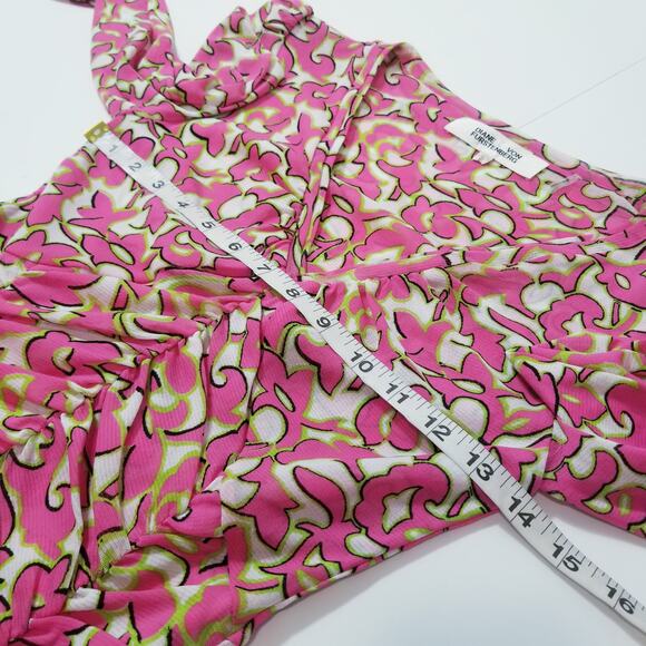 Diane Von Furstenberg Women size Small Marcelle Pleated Mesh Dress - Picture 7 of 12